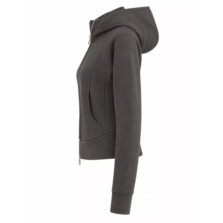 Slim-Fit Full-Zip Hoodie Apparel and Accessories