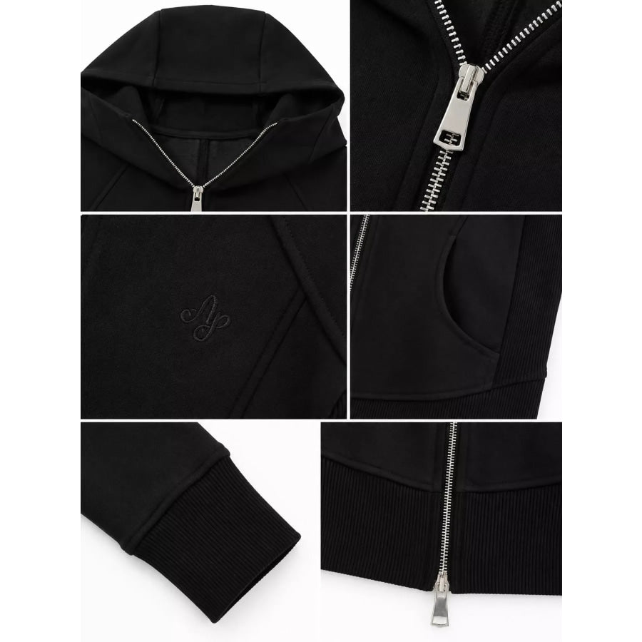 Slim-Fit Full-Zip Hoodie Apparel and Accessories