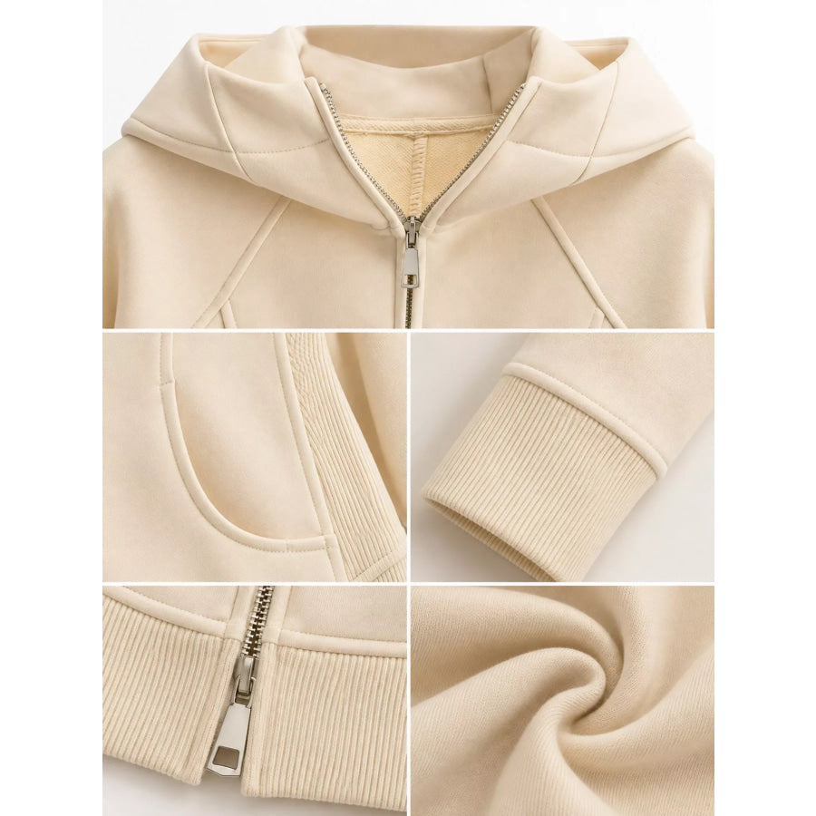 Slim-Fit Full-Zip Hoodie Apparel and Accessories