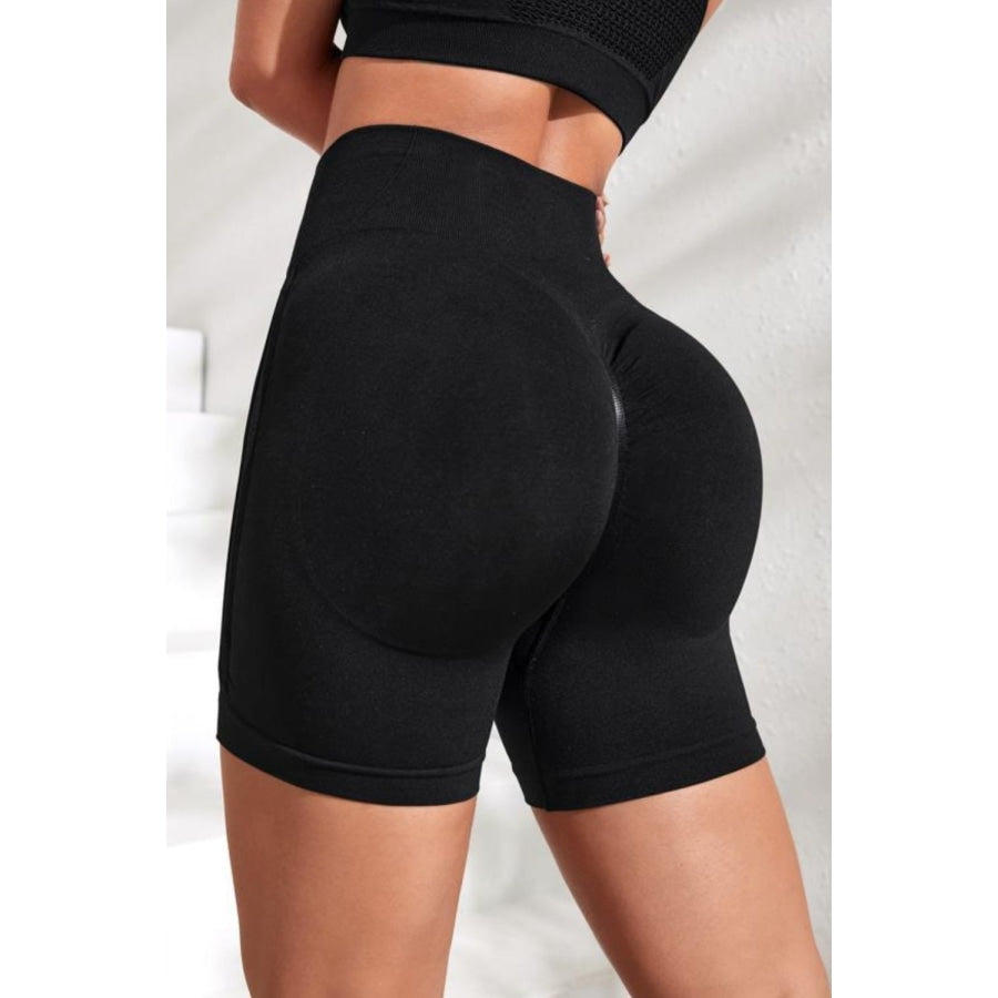 Slim Fit High Waistband Active Shorts