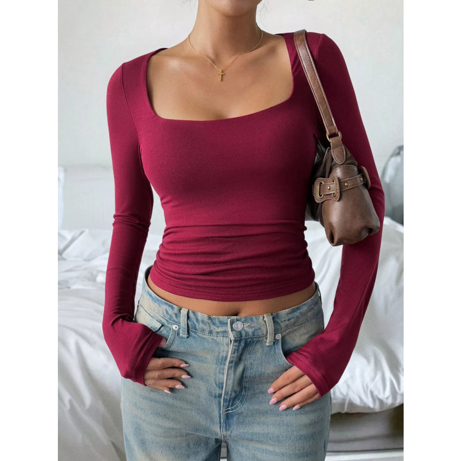 Slim Fit Long Sleeve T-Shirt Apparel and Accessories