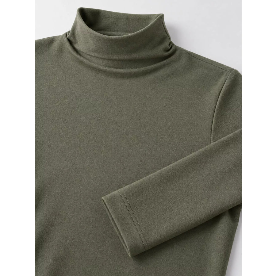 Slim-Fit Mock Neck Long Sleeve T-Shirt Apparel and Accessories