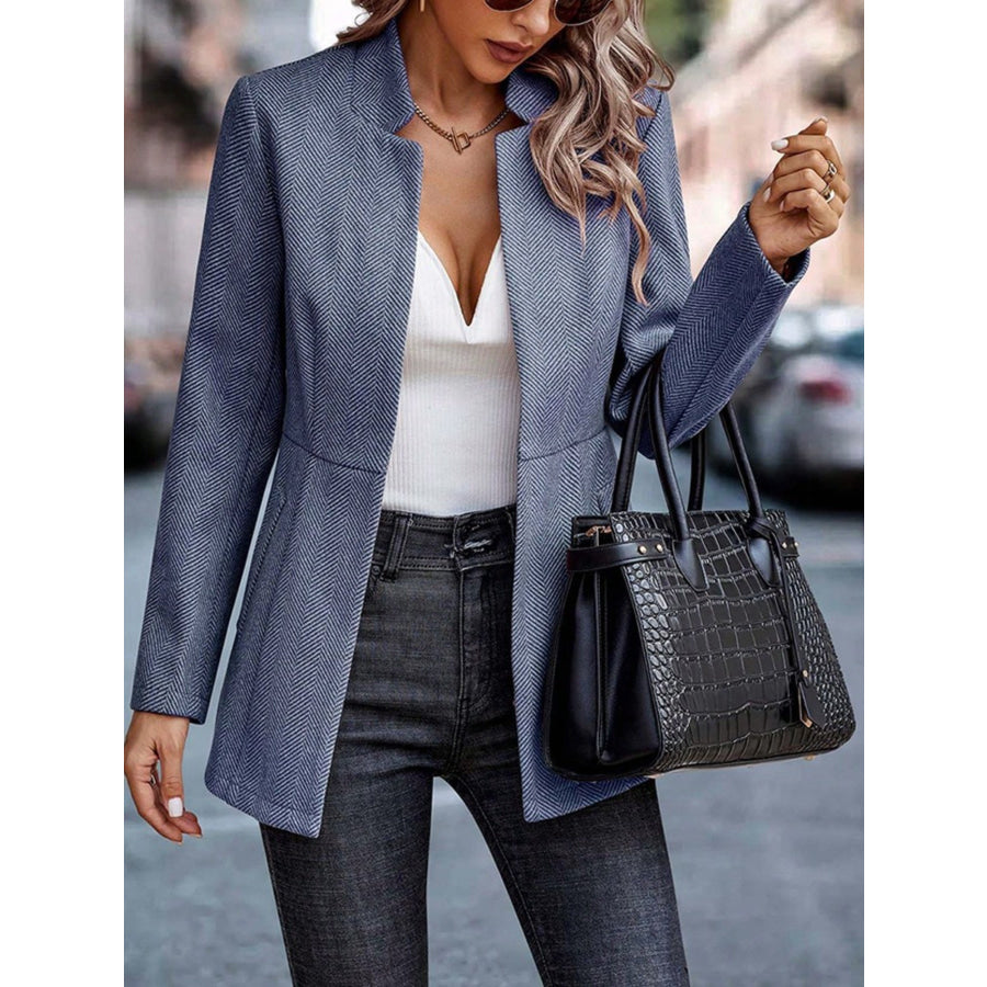 Slim Fit Open Front Blazer Apparel and Accessories