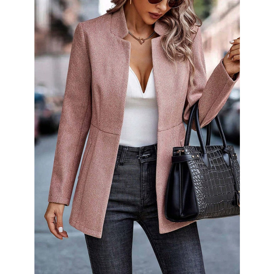 Slim Fit Open Front Blazer Apparel and Accessories