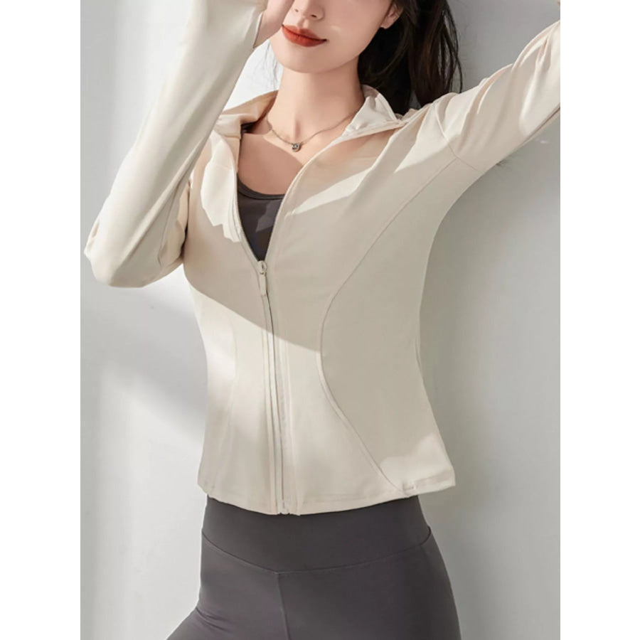 Slim-Fit Quick-Dry Active Outerwear Creamy Nude / S Apparel and Accessories