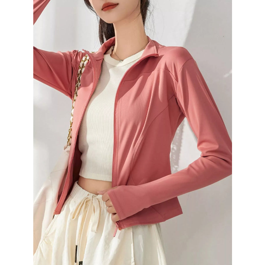 Slim-Fit Quick-Dry Active Outerwear Grapefruit Pink / S Apparel and Accessories
