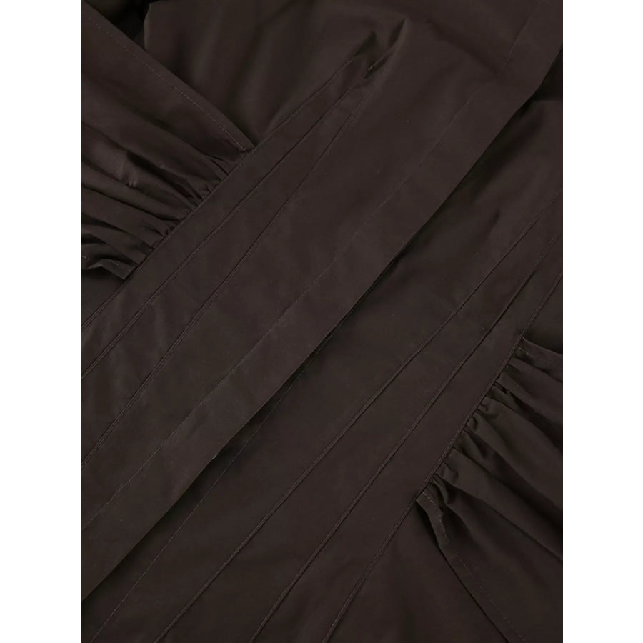 Slim-Fit Ruched Waist Shirt Apparel and Accessories