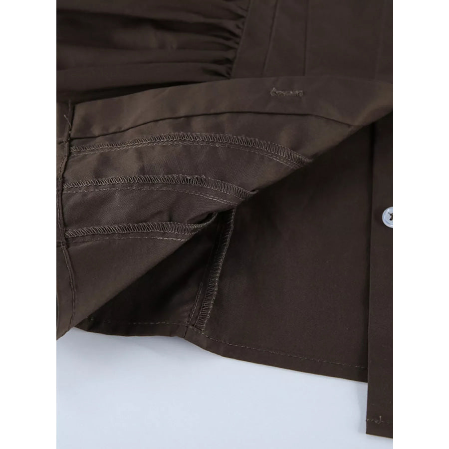 Slim-Fit Ruched Waist Shirt Apparel and Accessories