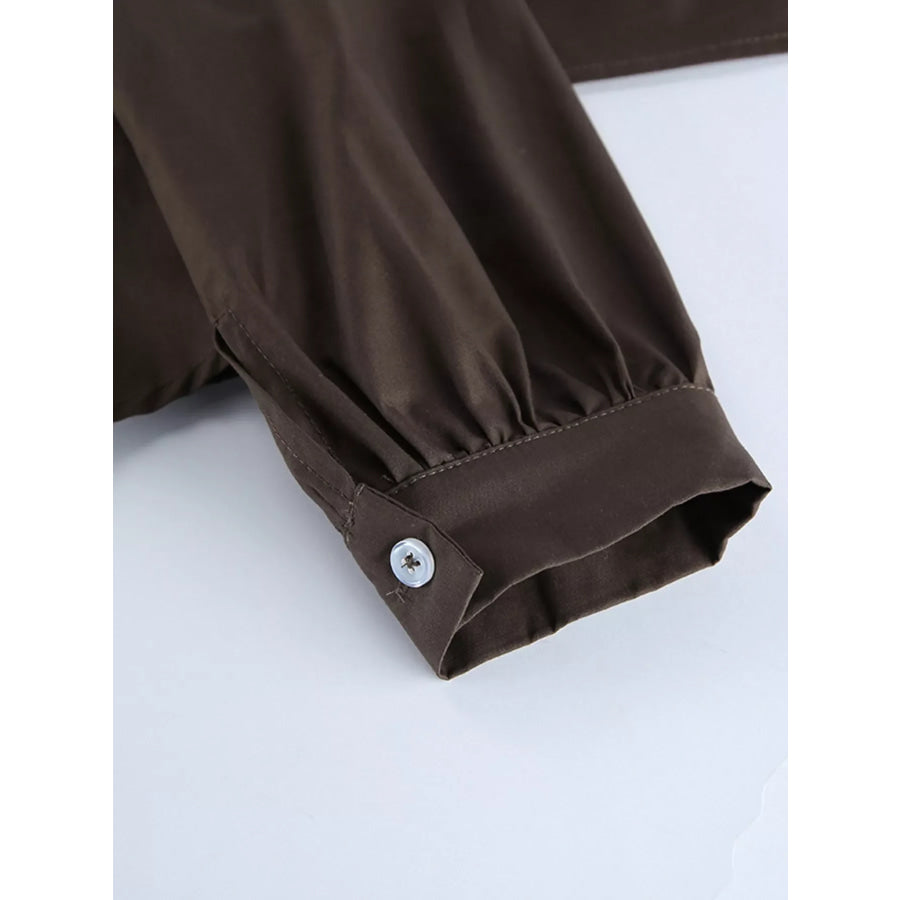 Slim-Fit Ruched Waist Shirt Apparel and Accessories