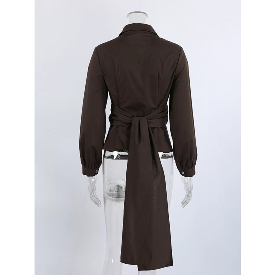 Slim-Fit Ruched Waist Shirt Apparel and Accessories