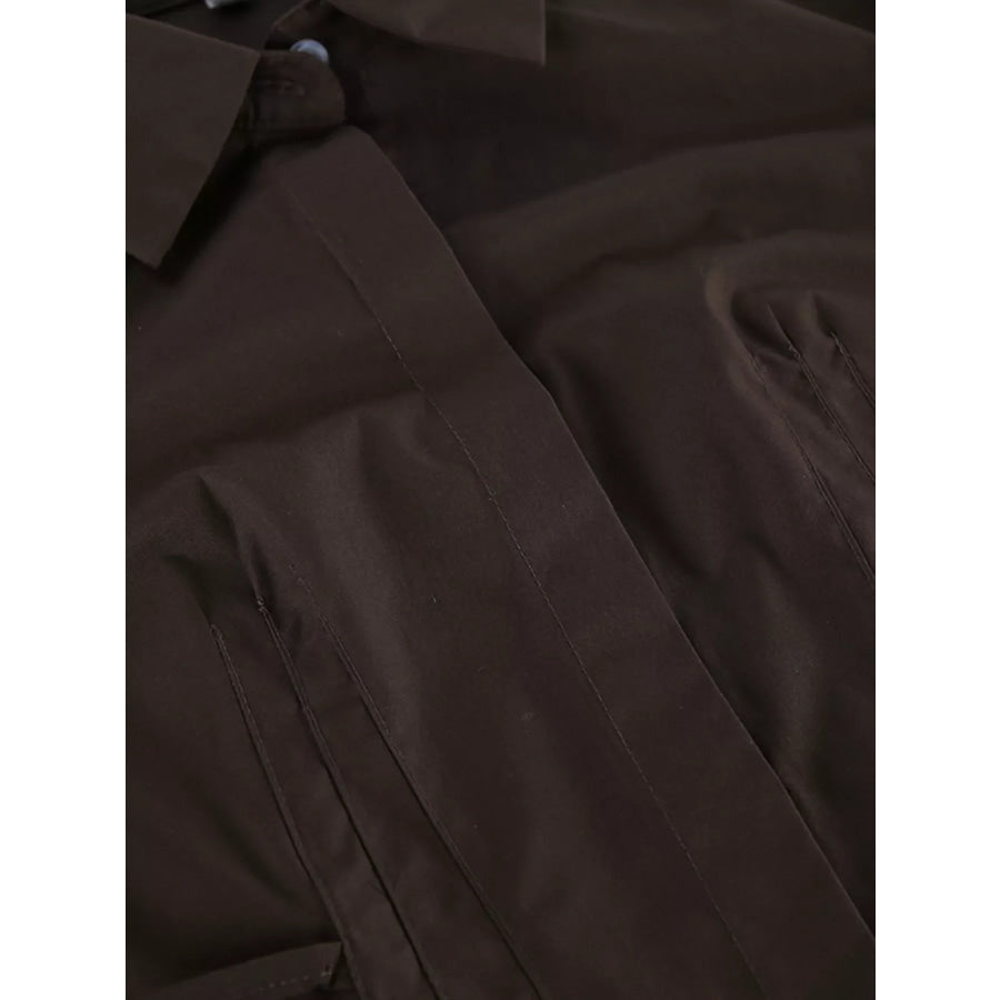 Slim-Fit Ruched Waist Shirt Apparel and Accessories