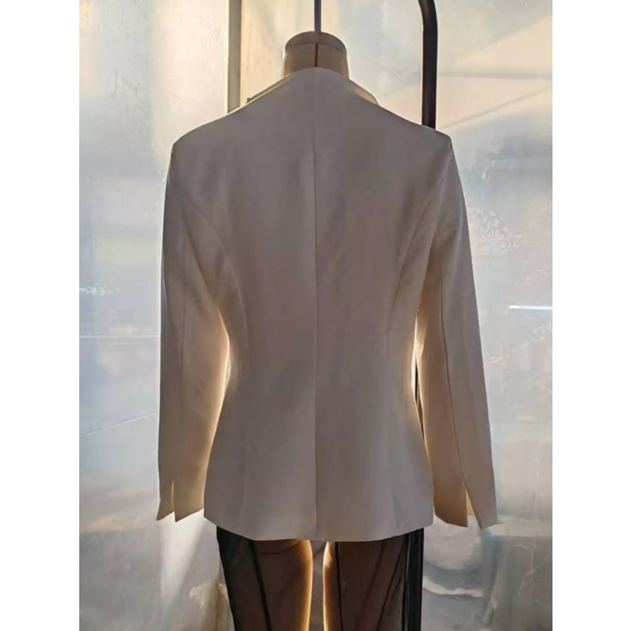 Slim-Fit Structured Waist Blazer Apparel and Accessories