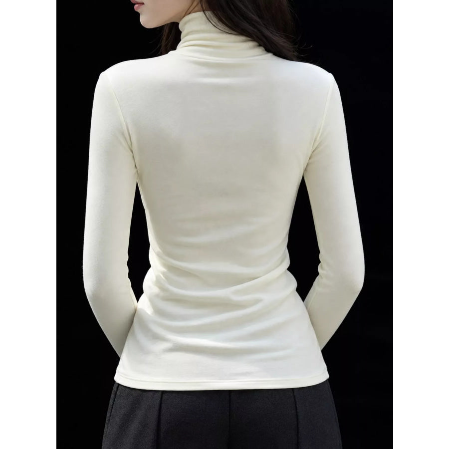 Slim-Fit Turtleneck Long Sleeve T-Shirt Apparel and Accessories