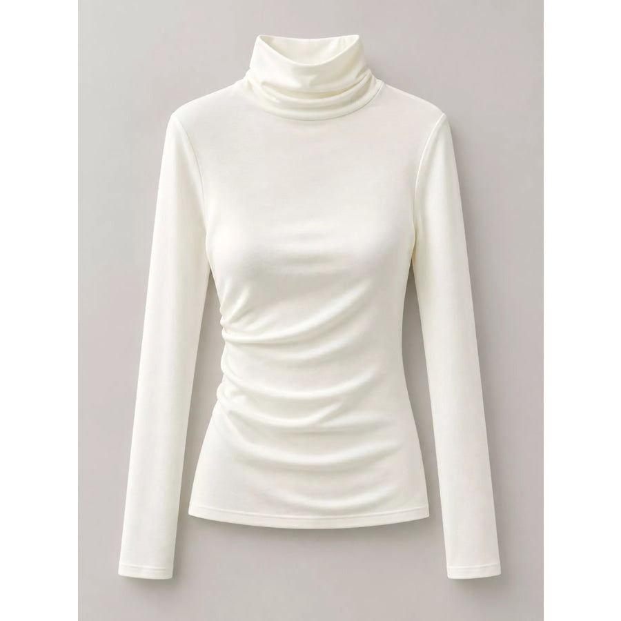 Slim-Fit Turtleneck Long Sleeve T-Shirt Apparel and Accessories
