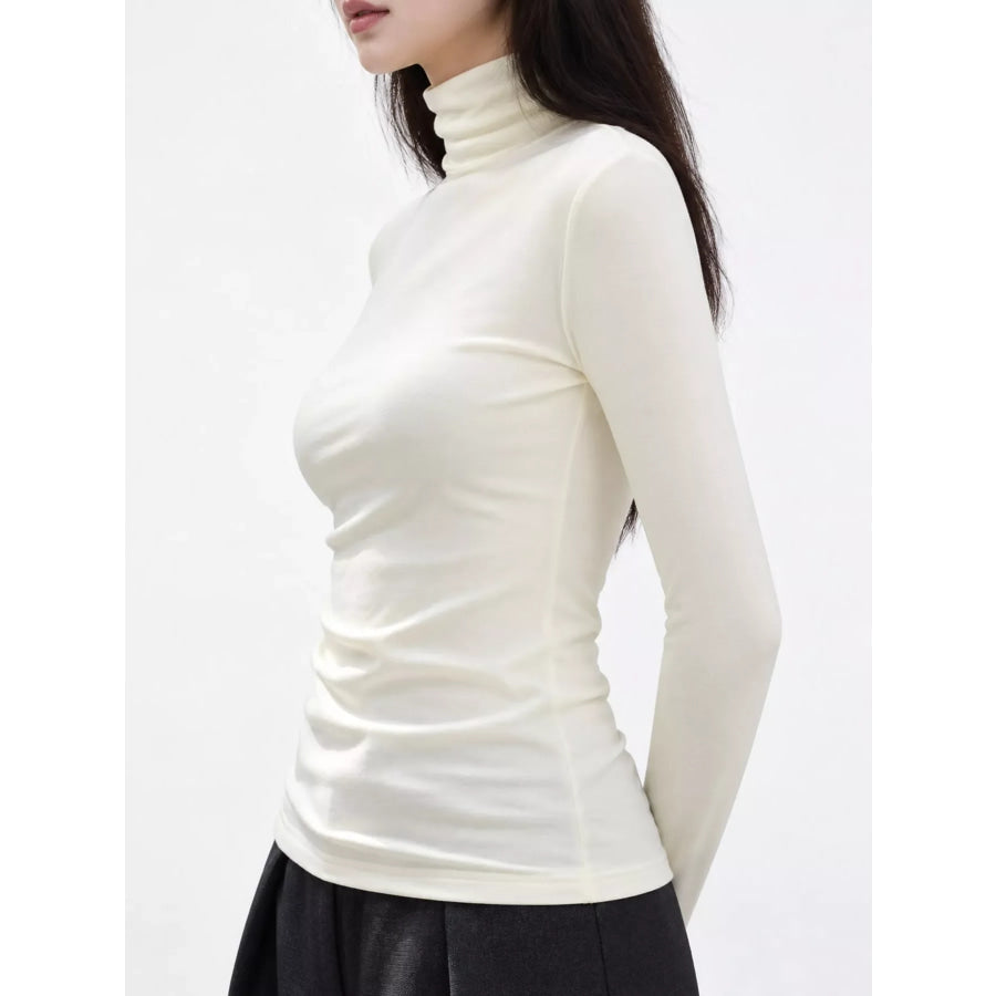Slim-Fit Turtleneck Long Sleeve T-Shirt Apparel and Accessories