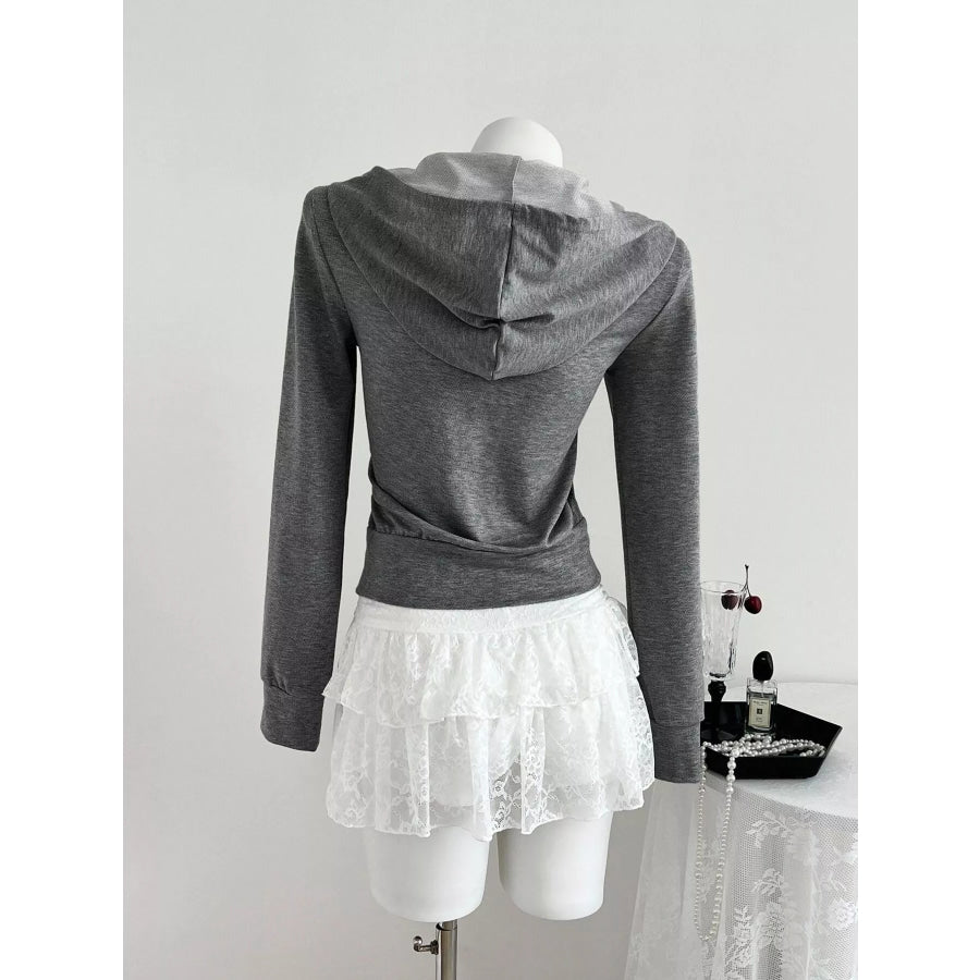 Slim-Fit Zip-Up Hoodie Apparel and Accessories