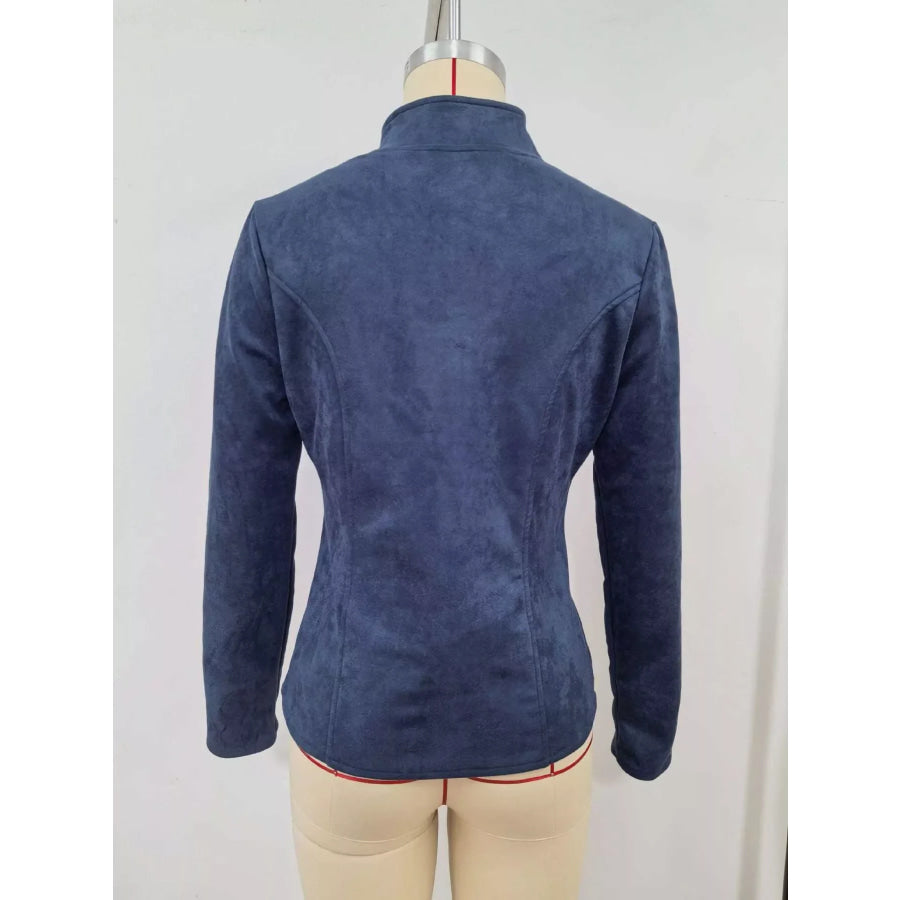 Slim-Fit Zip-Up Jacket Apparel and Accessories