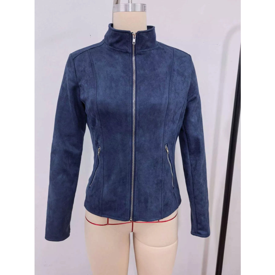 Slim-Fit Zip-Up Jacket Apparel and Accessories