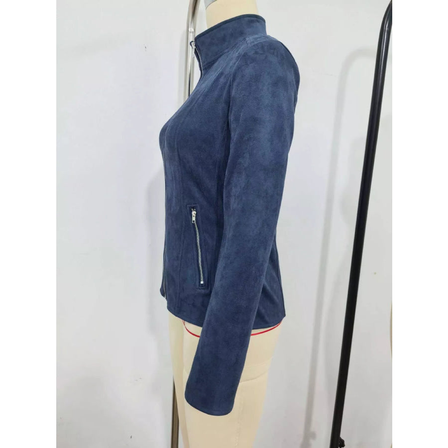 Slim-Fit Zip-Up Jacket Apparel and Accessories