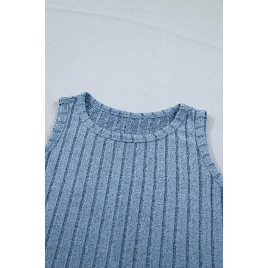 Slim Ribbed Mineral Wash Tank Top Apparel and Accessories