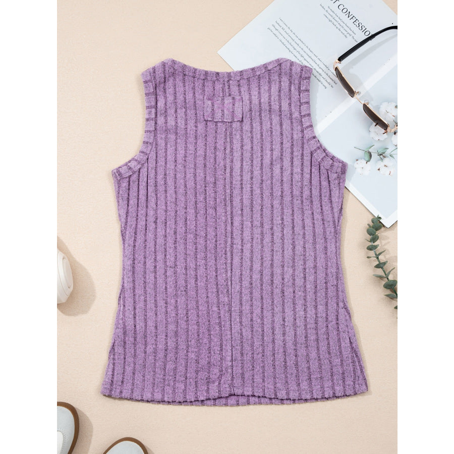 Slim Ribbed Mineral Wash Tank Top Apparel and Accessories