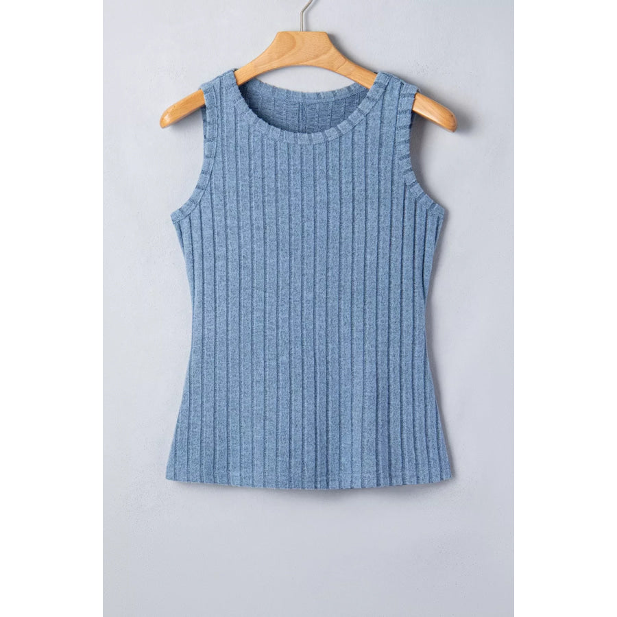 Slim Ribbed Mineral Wash Tank Top Apparel and Accessories