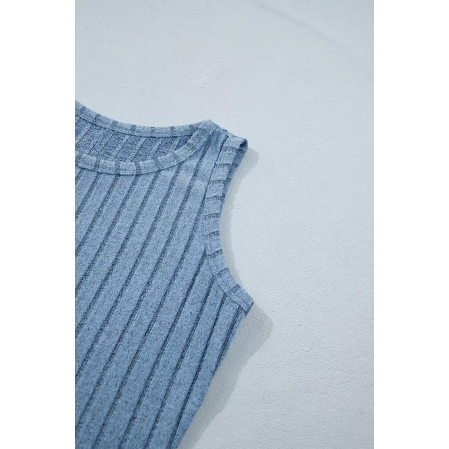 Slim Ribbed Mineral Wash Tank Top Apparel and Accessories