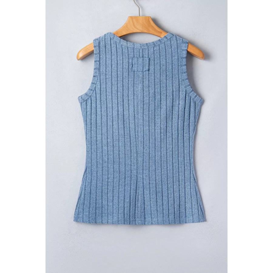 Slim Ribbed Mineral Wash Tank Top Apparel and Accessories