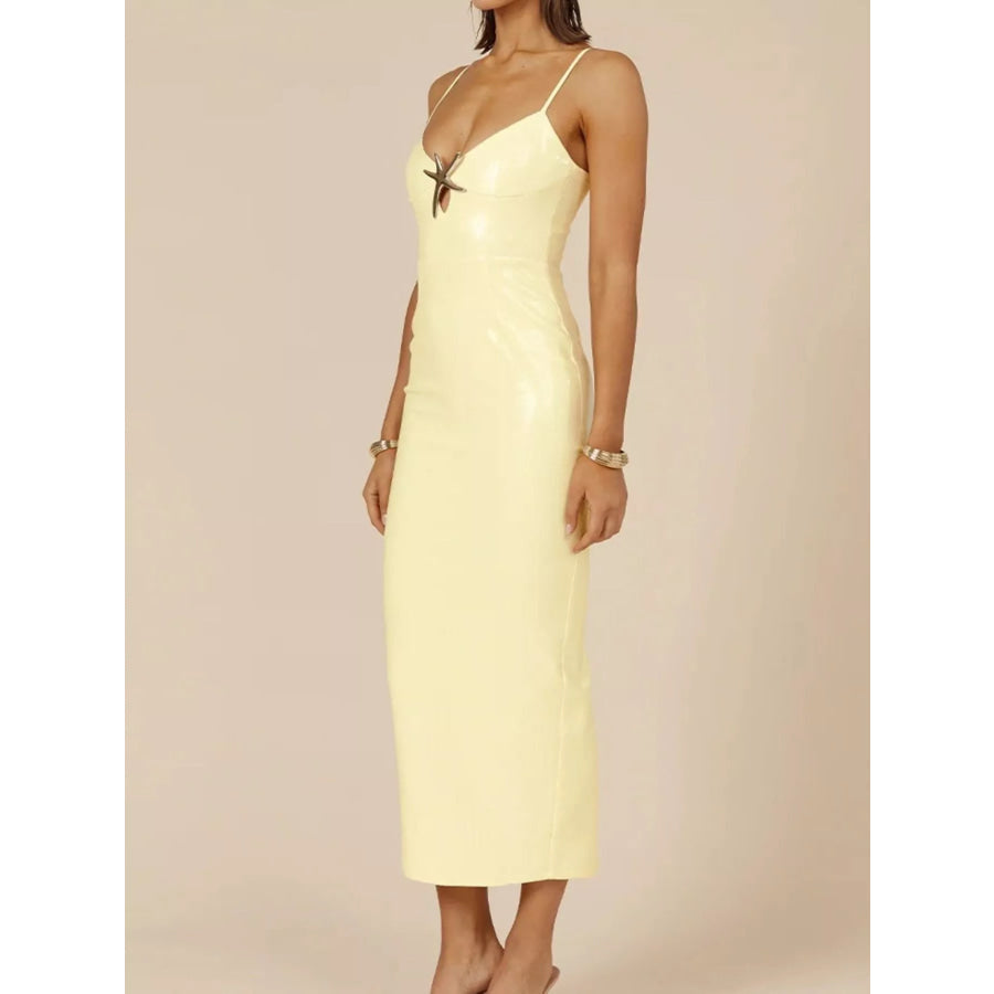 Slit Back Gradient Cami Dress Apparel and Accessories