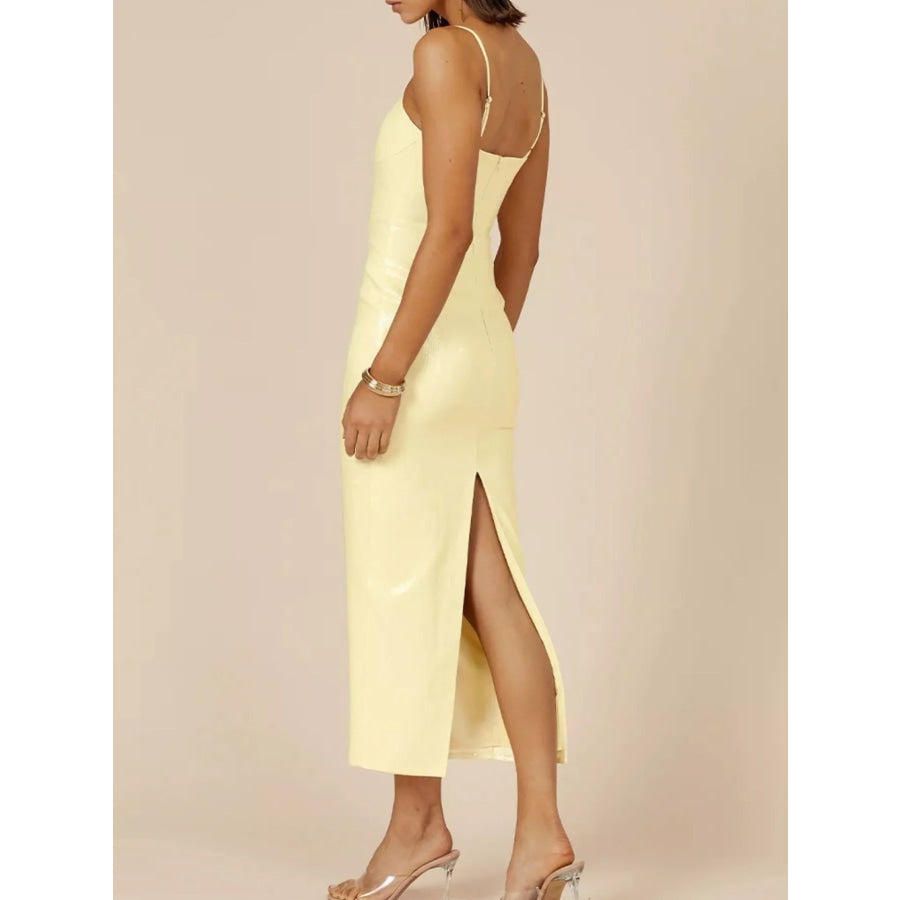 Slit Back Gradient Cami Dress Apparel and Accessories