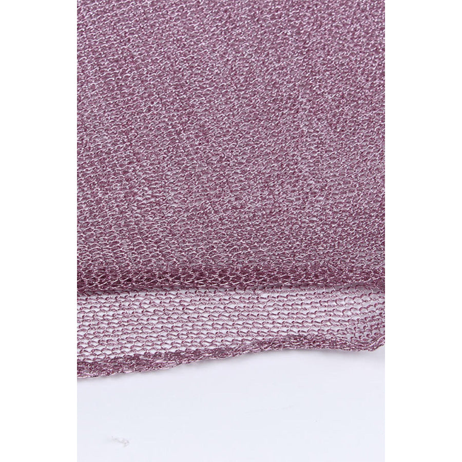 Slit Scoop Neck Sleeveless Cover Up Apparel and Accessories