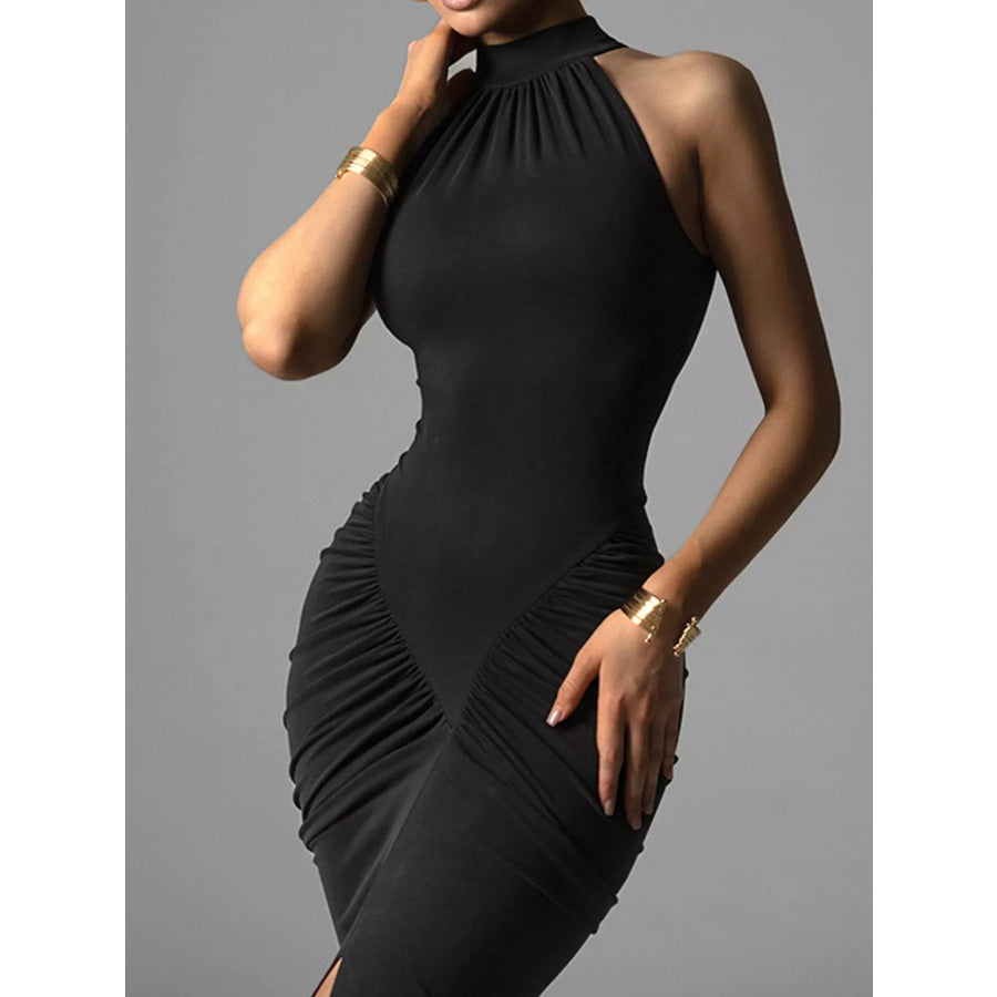 Slit Sleeveless Maxi Dress Apparel and Accessories