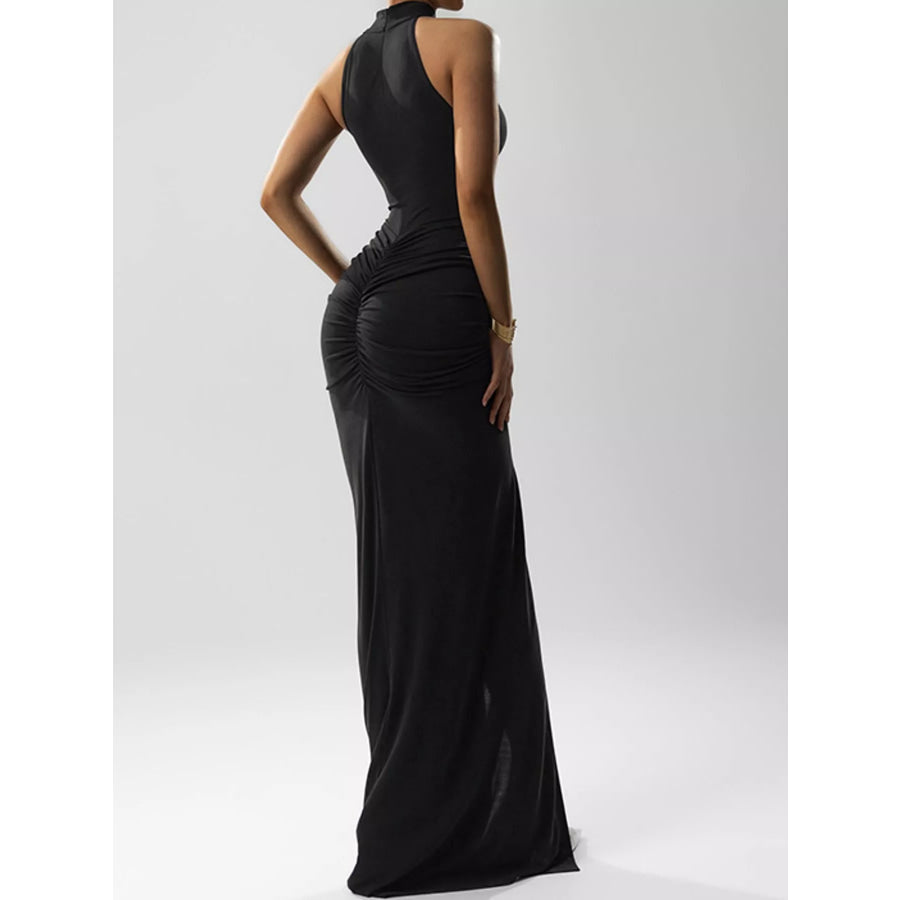 Slit Sleeveless Maxi Dress Apparel and Accessories