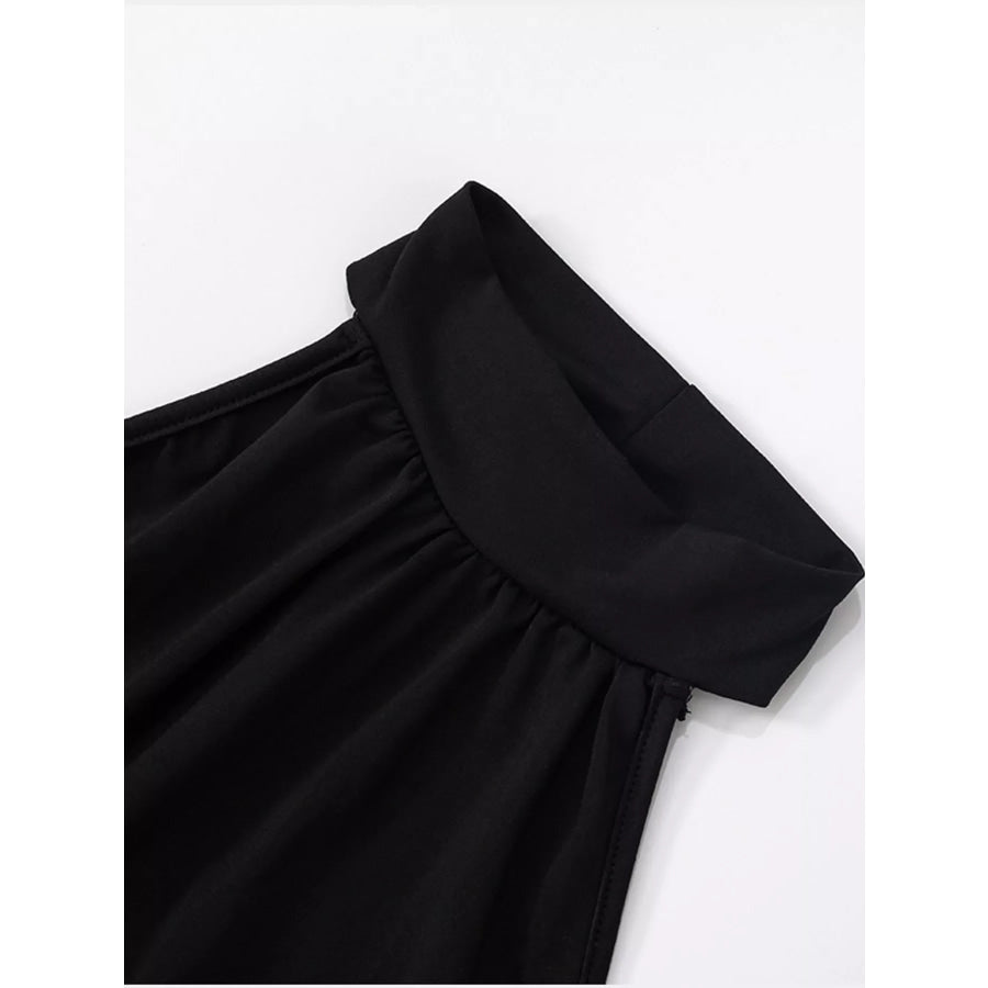 Slit Sleeveless Maxi Dress Apparel and Accessories