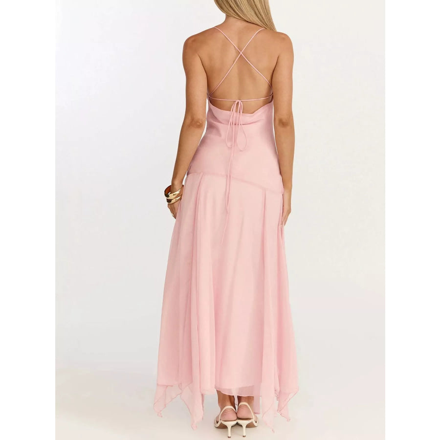 Slit Spaghetti Strap Dress Apparel and Accessories