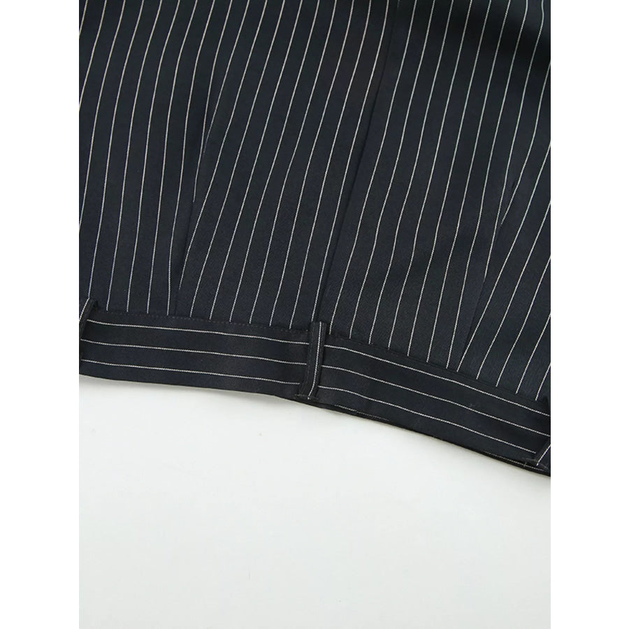 Slit Striped Maxi Skirt Apparel and Accessories