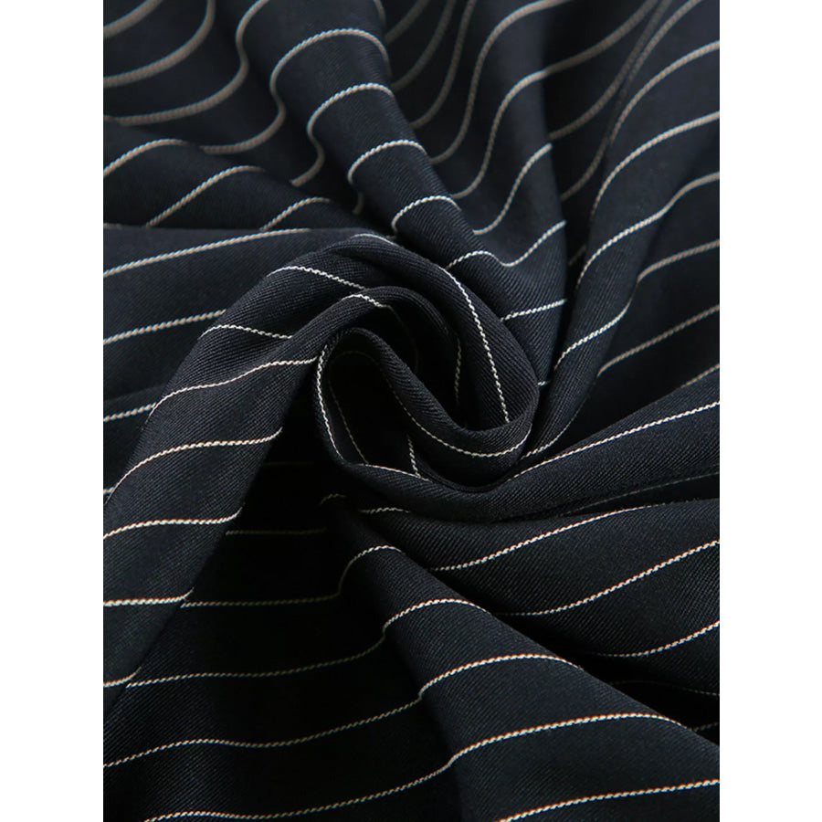 Slit Striped Maxi Skirt Apparel and Accessories