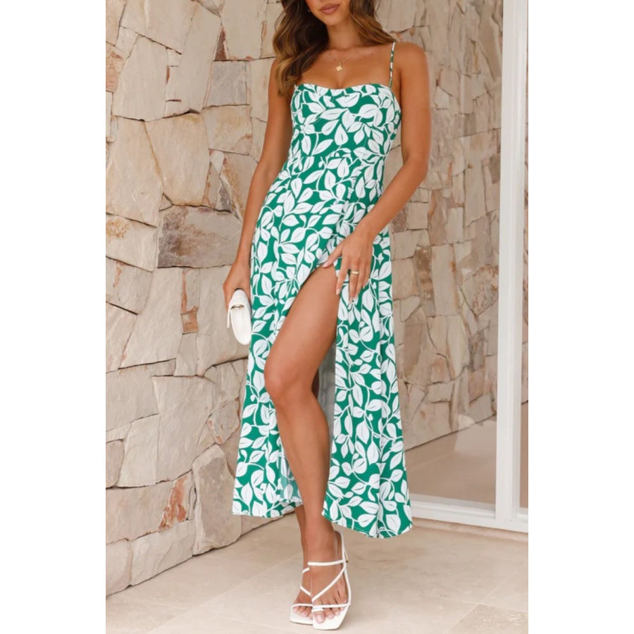 Slit Sweetheart Neck Cami Dress Apparel and Accessories