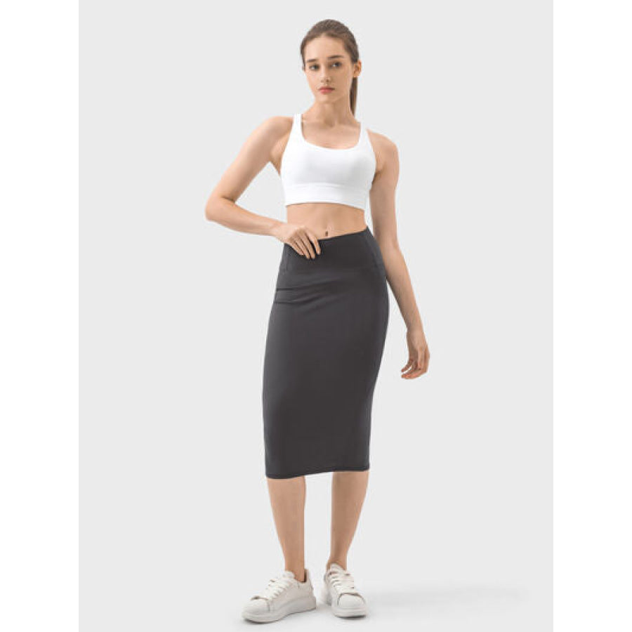 Slit Wrap Active Skirt Apparel and Accessories