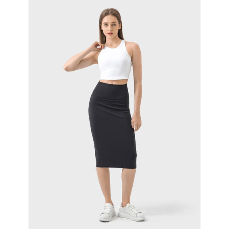 Slit Wrap Active Skirt Apparel and Accessories