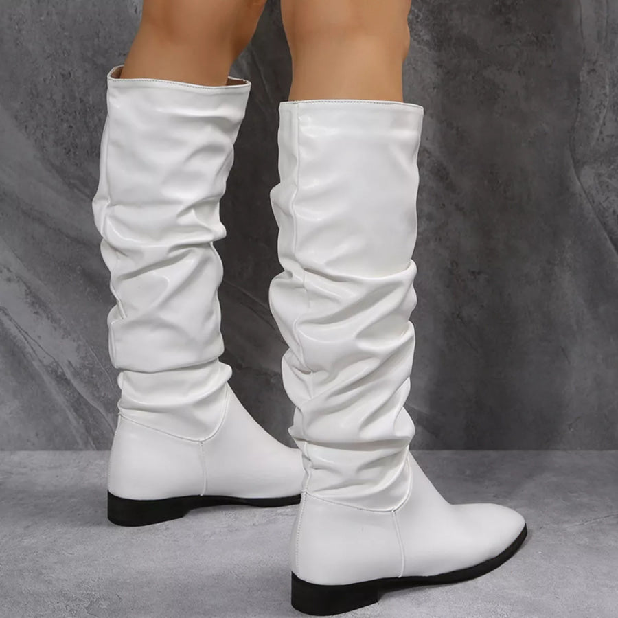 Slouchy Block Heel Boots footwear