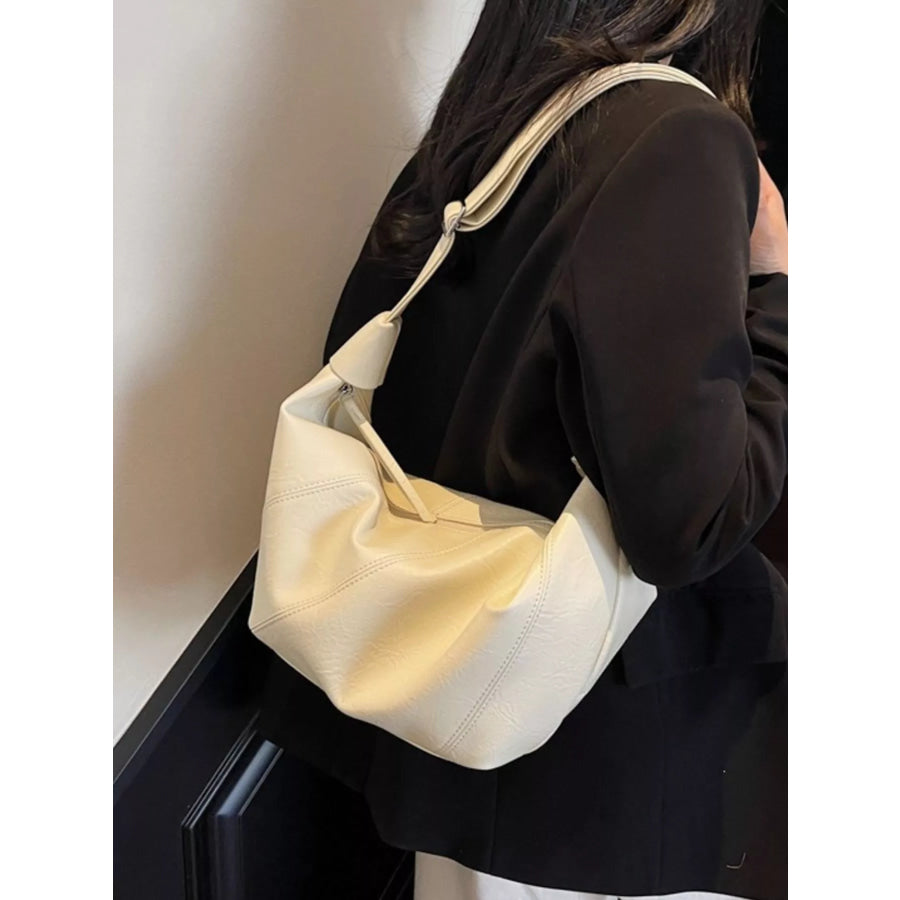 Slouchy Crossbody Bag with Adjustable Strap Off-white / onesize Apparel and Accessories