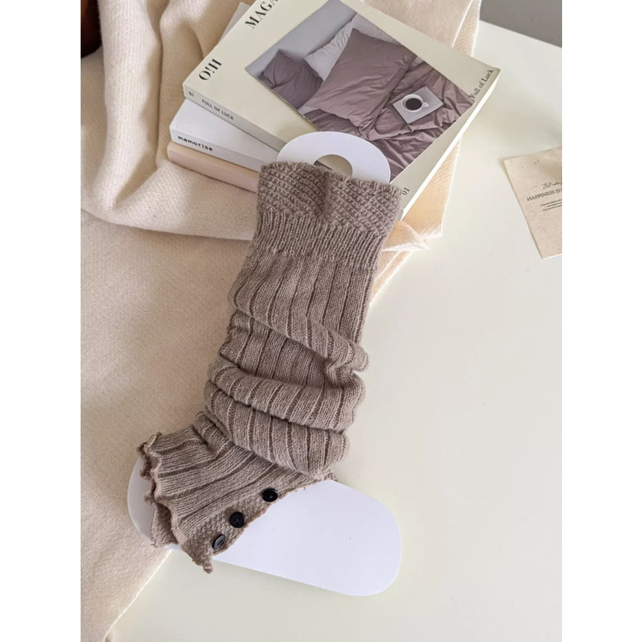 Slouchy Knit Leg Warmers Dust Storm / One Size Apparel and Accessories