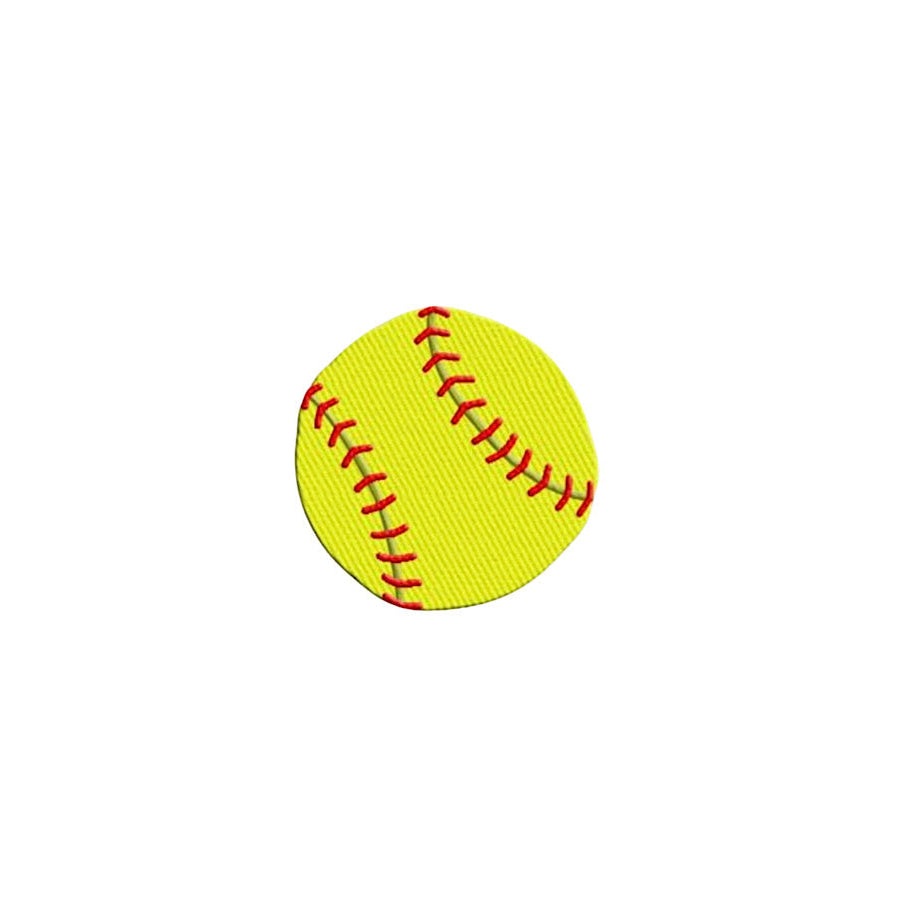 Small Softball Embroidered Patch - ETA 4/29 WS 600 Accessories