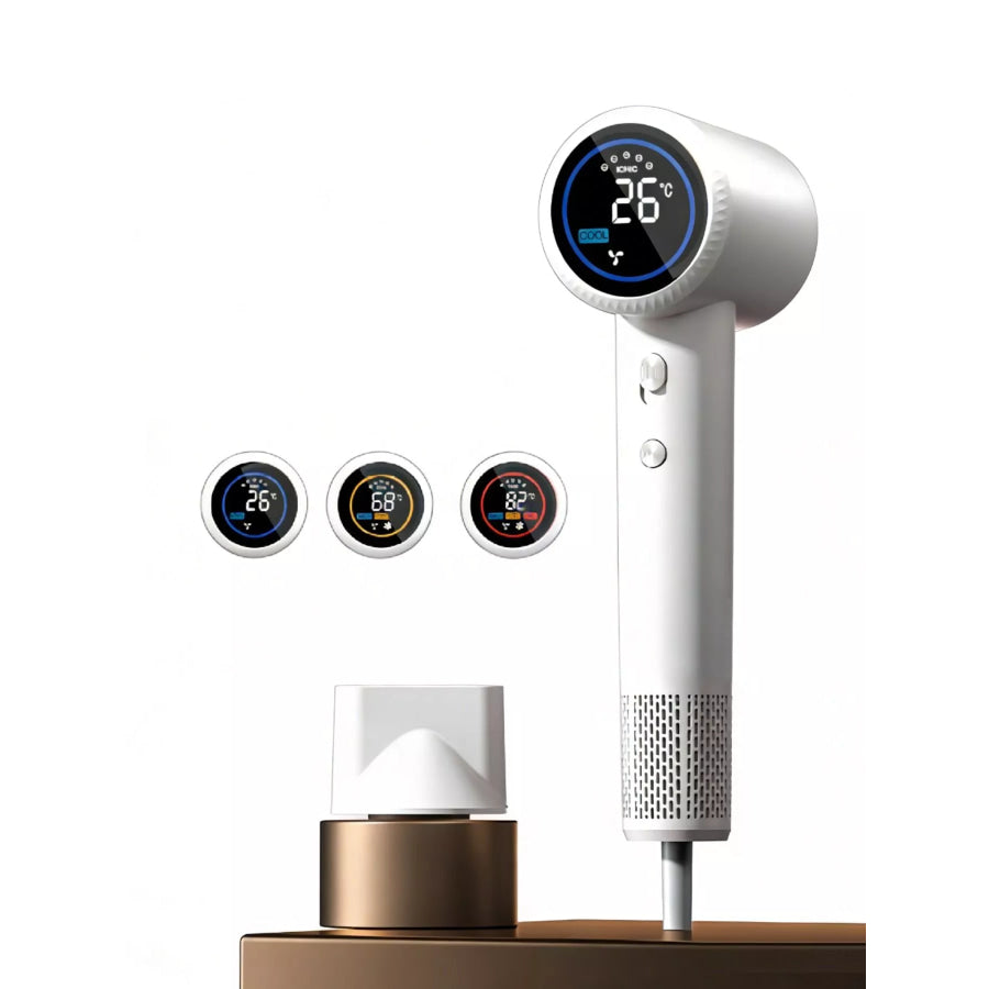 Smart Temperature Control Household Hair Dryer White / European plug Apparel and Accessories