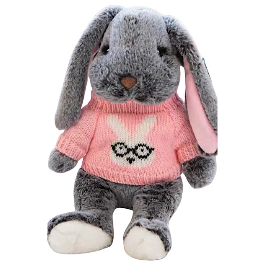 Smarty Pants Plush Gray Bunny WS 700 Gifts