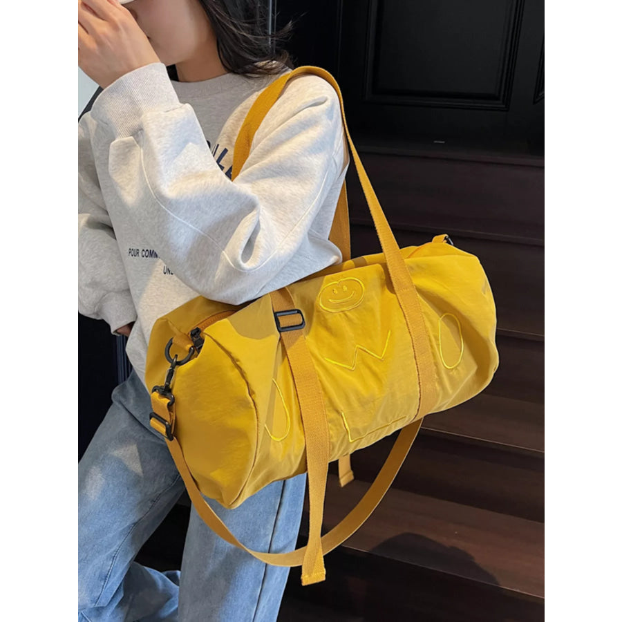 Smiley Face Duffle Bag Yellow / onesize Apparel and Accessories