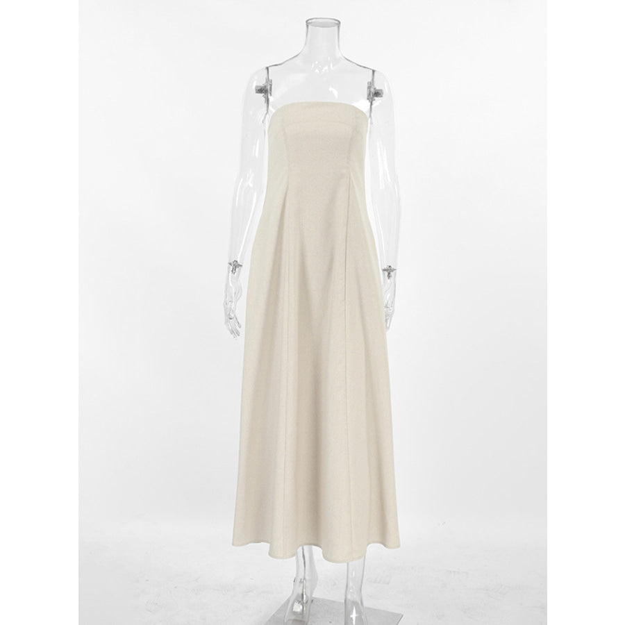 Smocked Back Tube Dress Apparel and Accessories