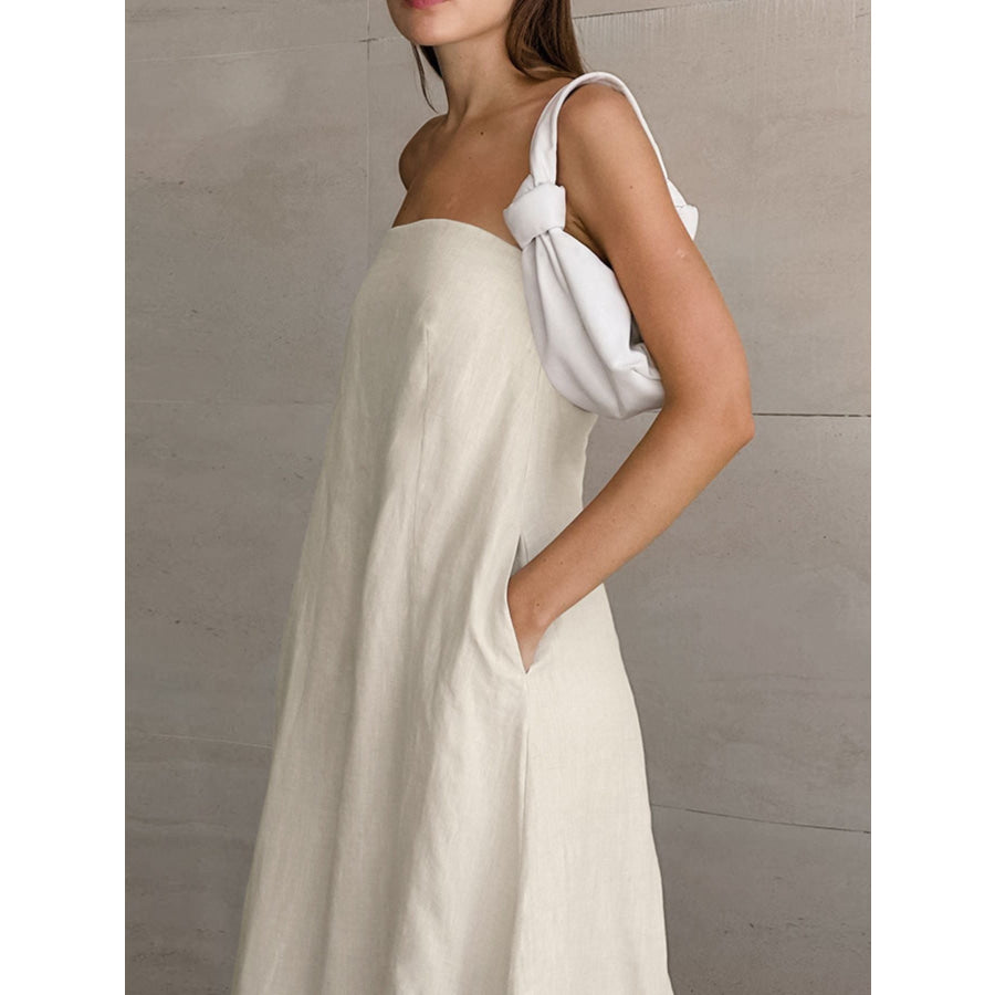 Smocked Back Tube Dress Apparel and Accessories