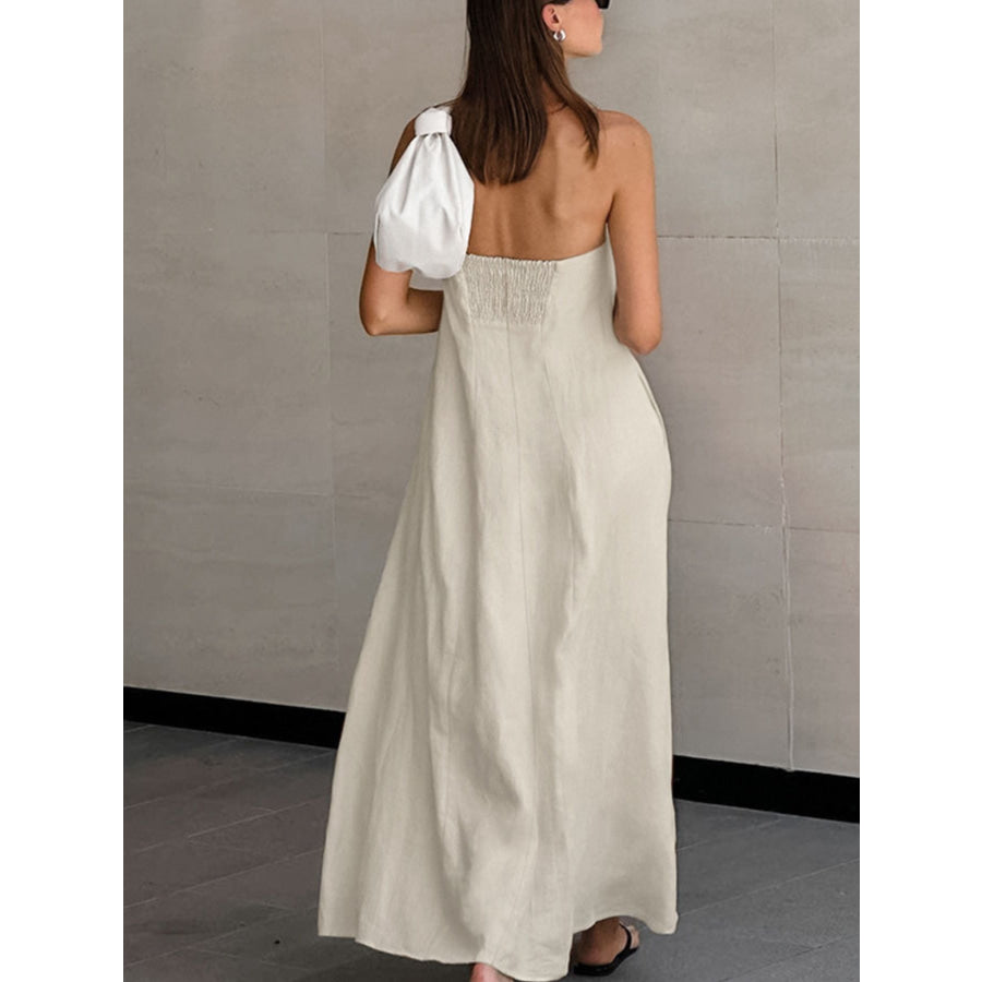 Smocked Back Tube Dress Apparel and Accessories